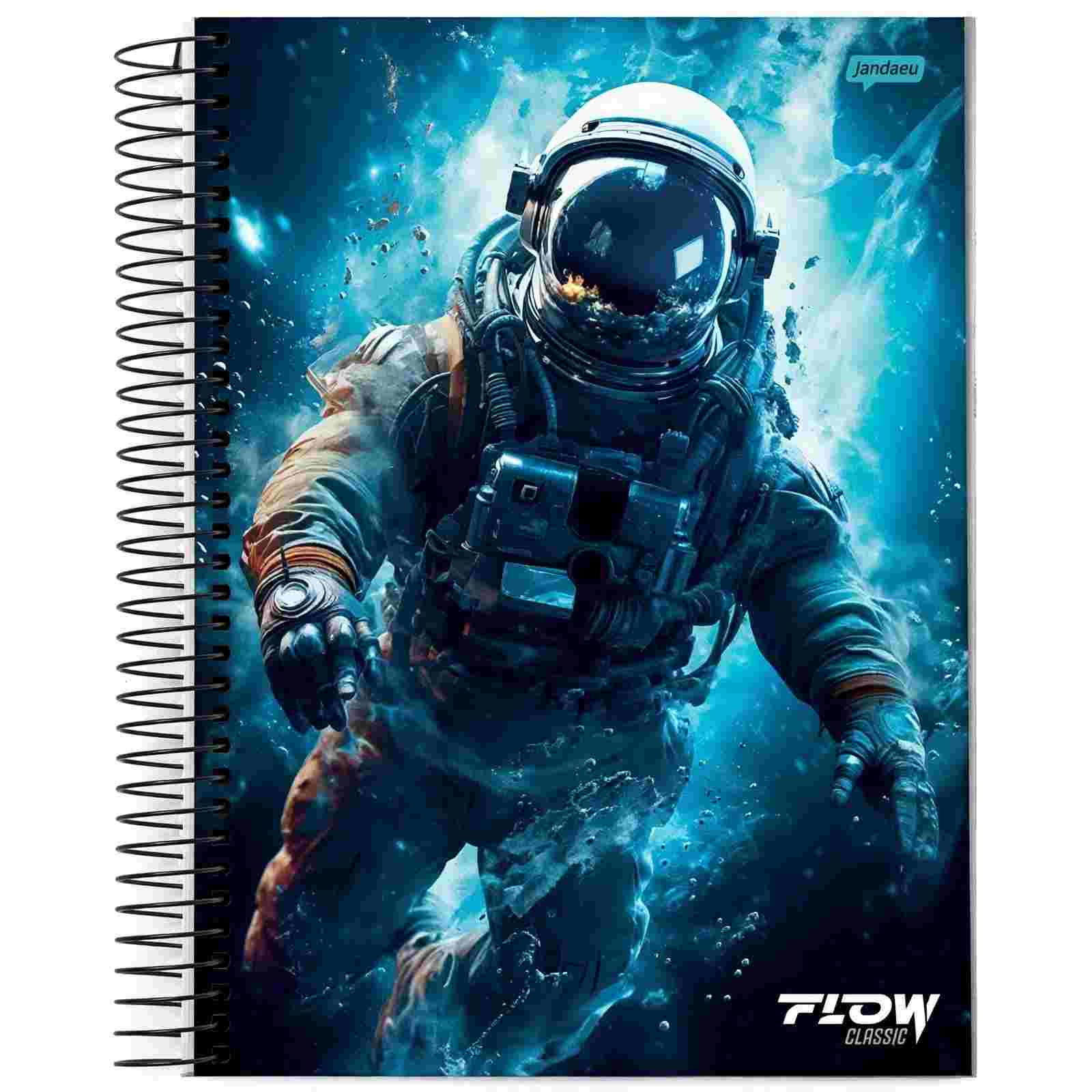 CADERNO ESPIRAL 1/4 C.D. FLOW 80FLS. 